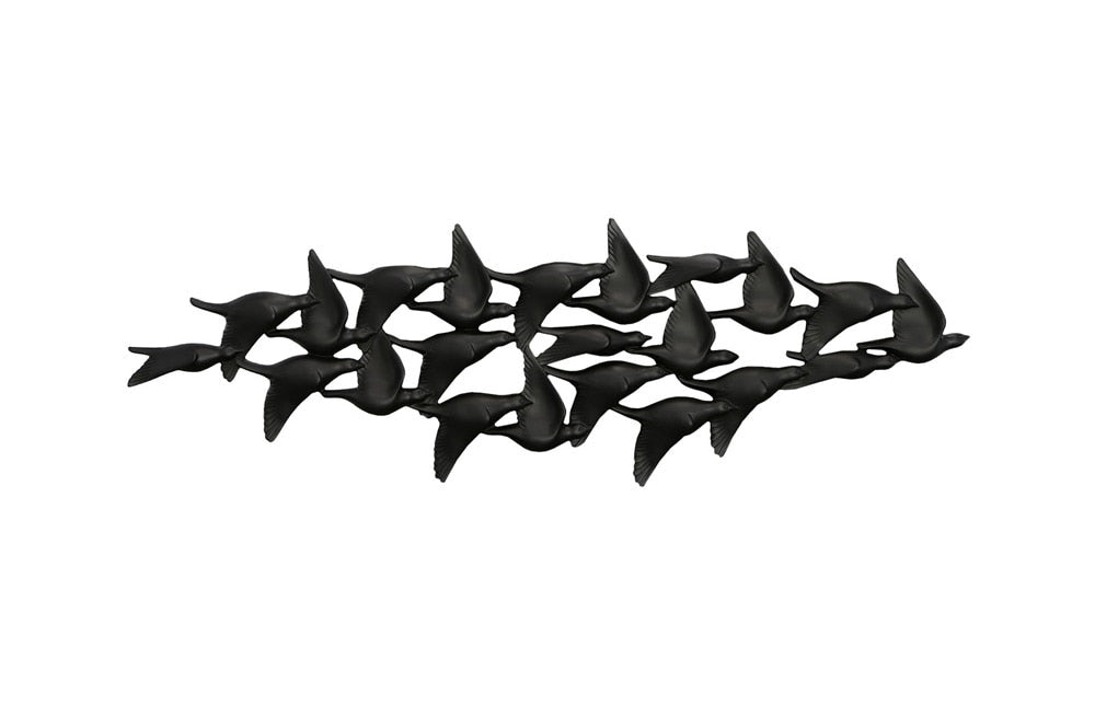 Phillips Collection - Flock Of Birds Wall Art, Black - PH112985 veiw 1