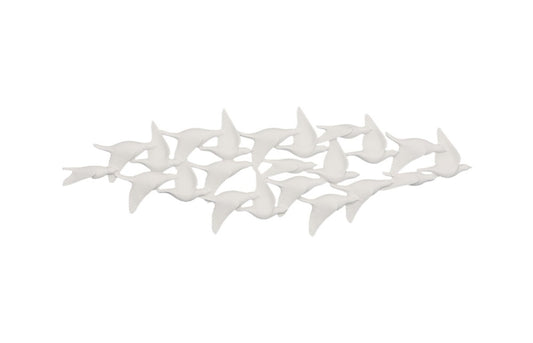 Phillips Collection - Flock of Birds Wall Art, Matte White - PH112983 veiw 1