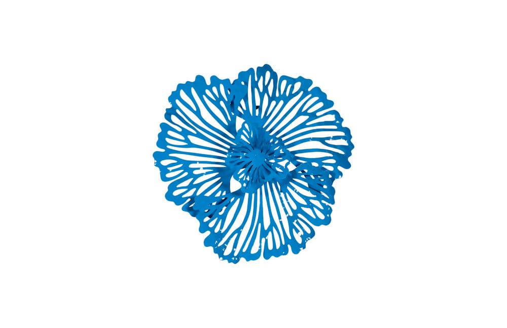Phillips Collection - Flower Wall Art, Extra Small, Blue, Metal - TH109687 view 1