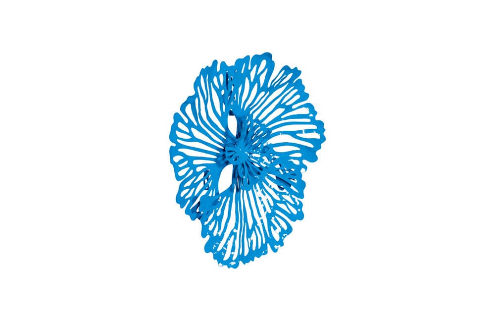 Phillips Collection - Flower Wall Art, Extra Small, Blue, Metal - TH109687 view 2