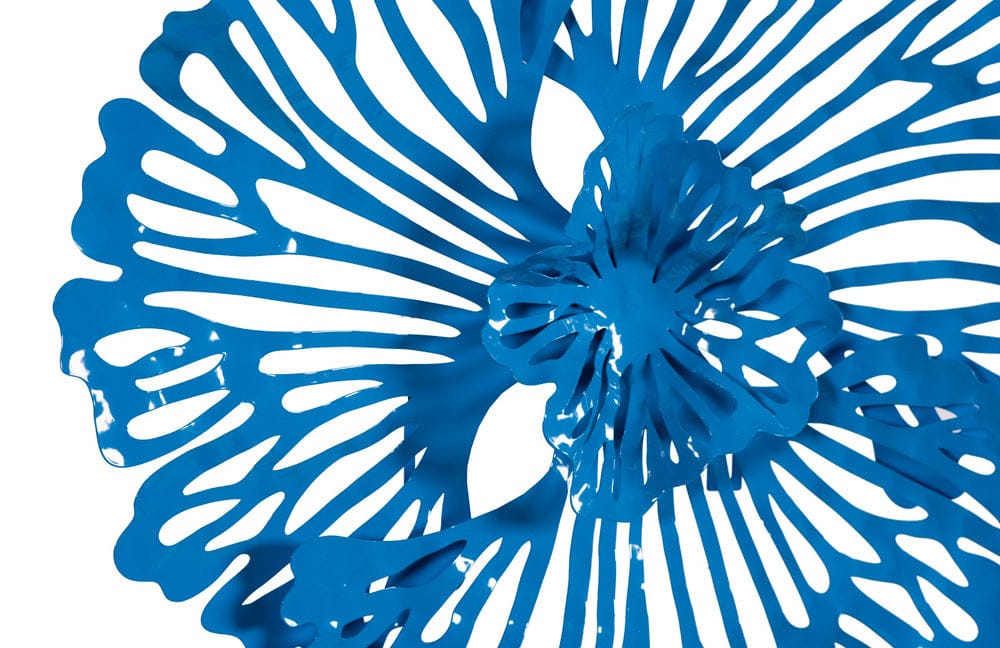 Phillips Collection - Flower Wall Art, Extra Small, Blue, Metal - TH109687 view 3