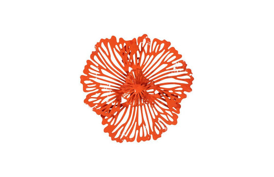 Phillips Collection - Flower Wall Art, Extra Small, Coral, Metal - TH109689 view 1