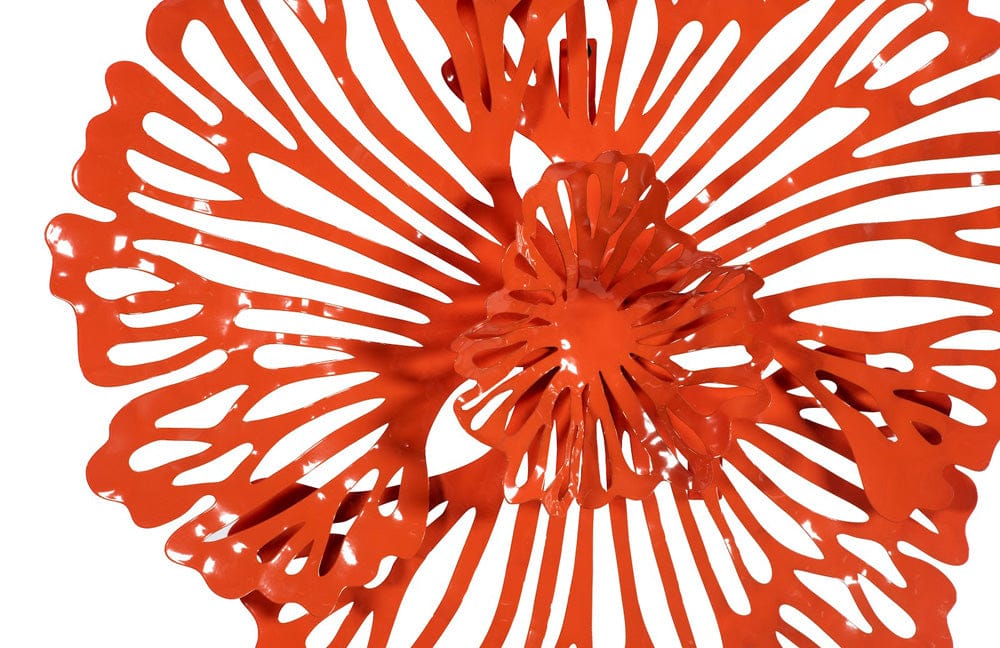 Phillips Collection - Flower Wall Art, Extra Small, Coral, Metal - TH109689 view 3