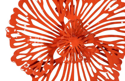 Phillips Collection - Flower Wall Art, Extra Small, Coral, Metal - TH109689 view 3