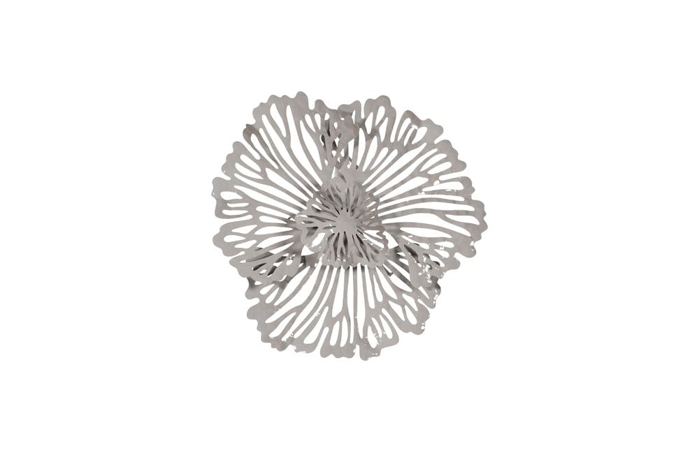 Phillips Collection - Flower Wall Art, Extra Small, Gray, Metal - TH109691 view 1