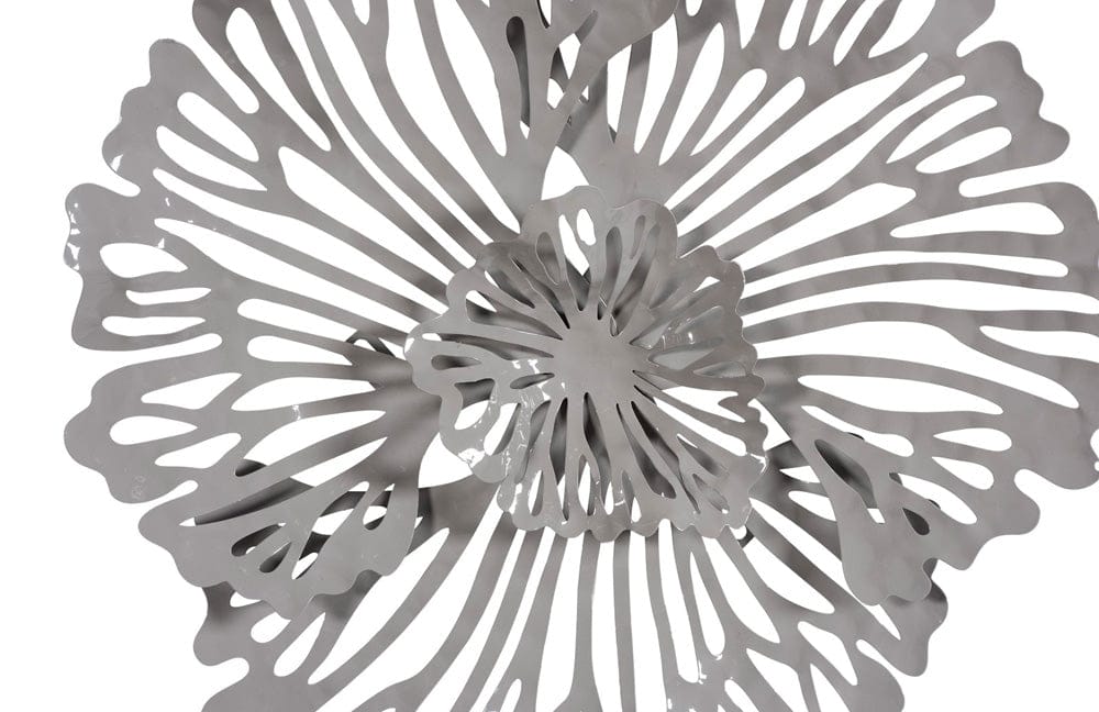 Phillips Collection - Flower Wall Art, Extra Small, Gray, Metal - TH109691 view 3