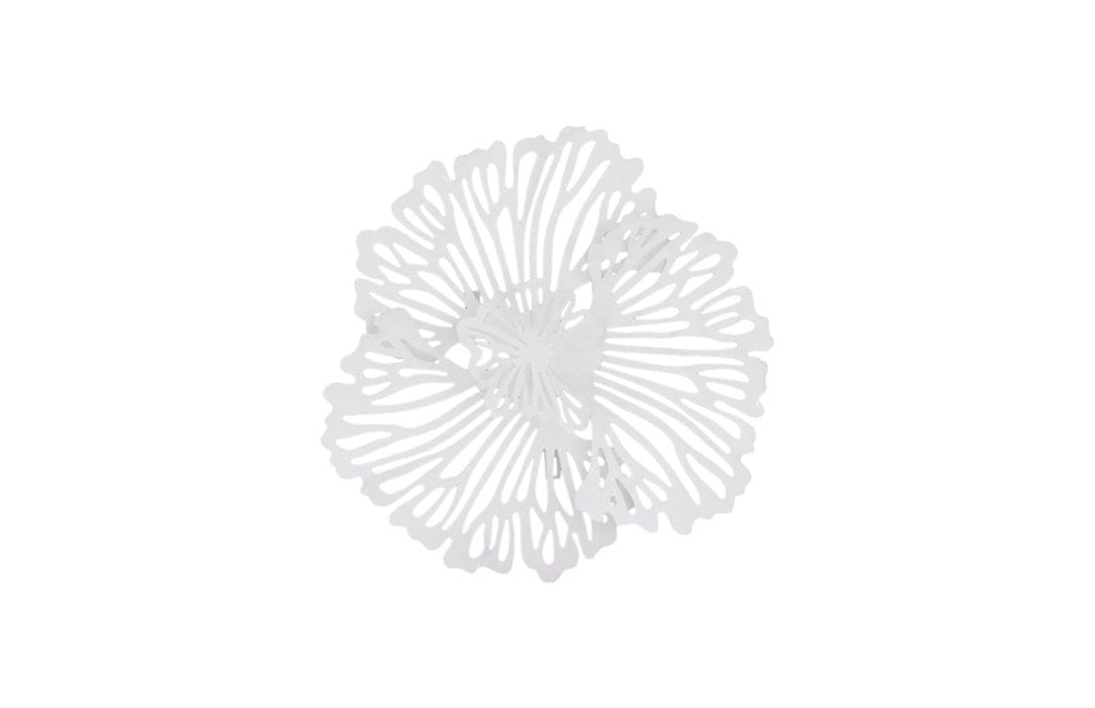 Phillips Collection - Flower Wall Art, Extra Small, White, Metal - TH109685 view 1