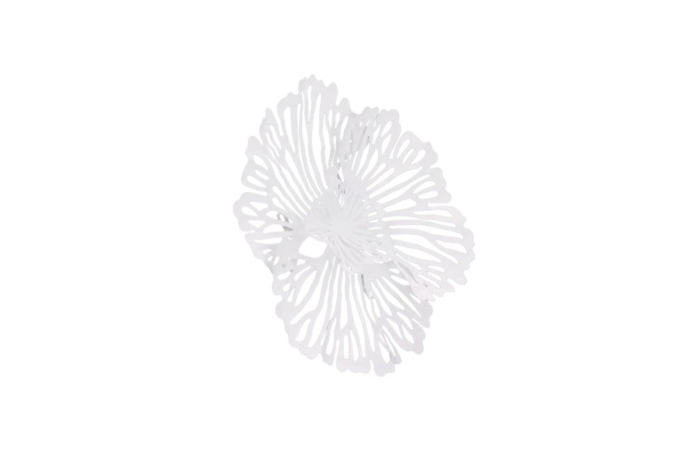 Phillips Collection - Flower Wall Art, Extra Small, White, Metal - TH109685 view 2