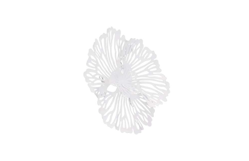 Phillips Collection - Flower Wall Art, Extra Small, White, Metal - TH109685 veiw 2