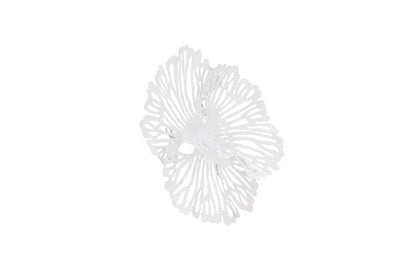 Phillips Collection - Flower Wall Art, Extra Small, White, Metal - TH109685 veiw 2