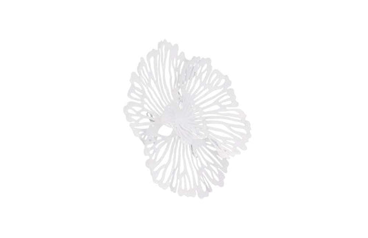 Phillips Collection - Flower Wall Art, Extra Small, White, Metal - TH109685 veiw 2