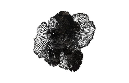 Phillips Collection - Flower Wall Art, Large, Black, Metal - TH108320 view 2