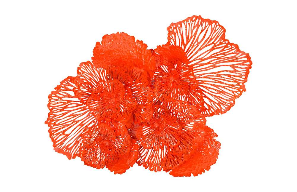 Phillips Collection - Flower Wall Art, Large, Coral, Metal - TH83082 veiw 1
