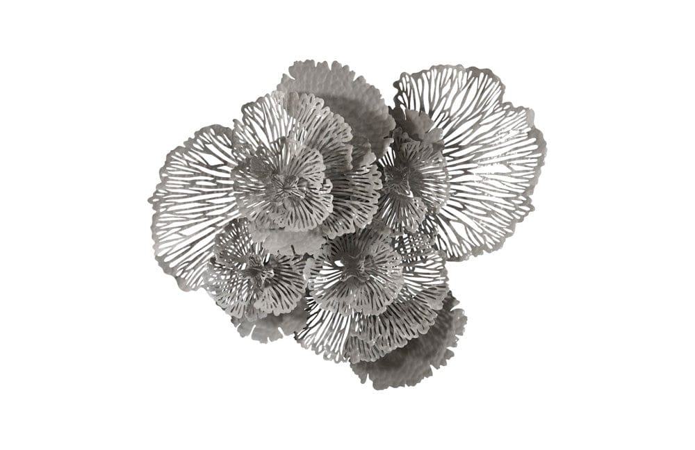 Phillips Collection - Flower Wall Art, Large, Gray, Metal - TH108322 view 1
