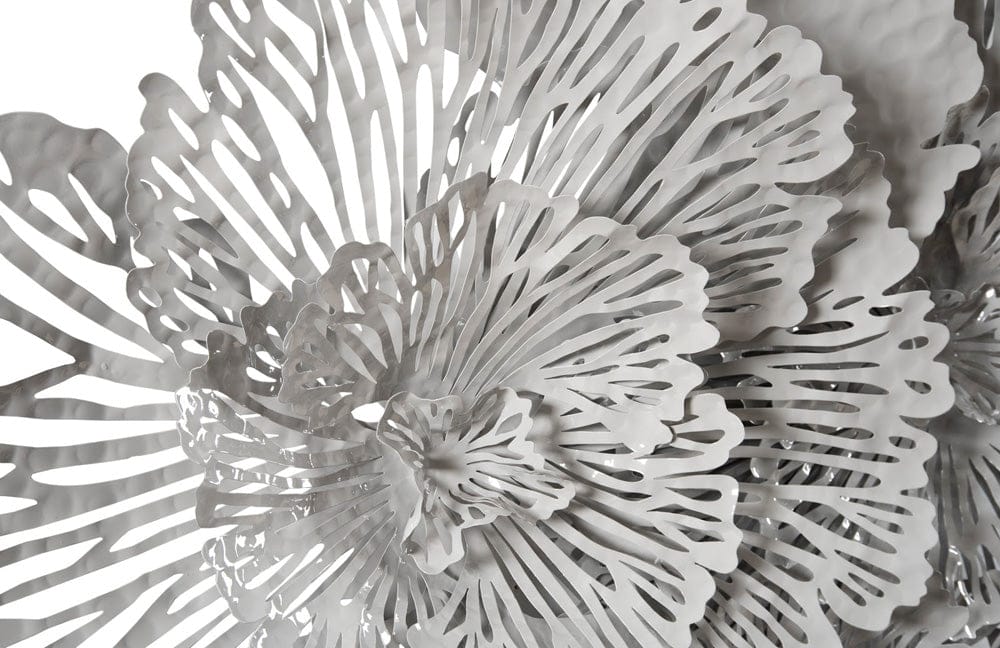 Phillips Collection - Flower Wall Art, Large, Gray, Metal - TH108322 view 2
