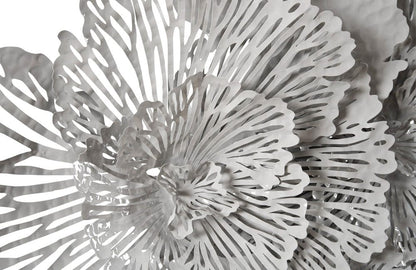 Phillips Collection - Flower Wall Art, Large, Gray, Metal - TH108322 view 2
