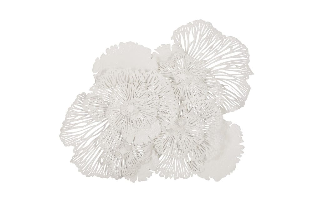 Phillips Collection - Flower Wall Art, Large, White, Metal - TH80000 view 1