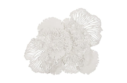 Phillips Collection - Flower Wall Art, Large, White, Metal - TH80000 view 1
