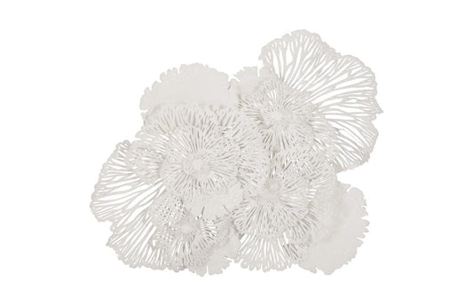 Phillips Collection - Flower Wall Art, Large, White, Metal - TH80000 view 1