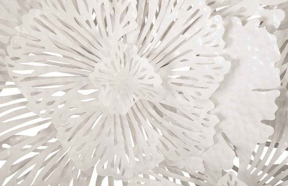 Phillips Collection - Flower Wall Art, Large, White, Metal - TH80000 view 3