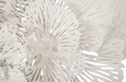 Phillips Collection - Flower Wall Art, Large, White, Metal - TH80000 view 4
