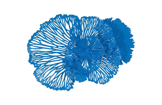 Phillips Collection - Flower Wall Art, Medium, Blue, Metal - TH101836 view 1