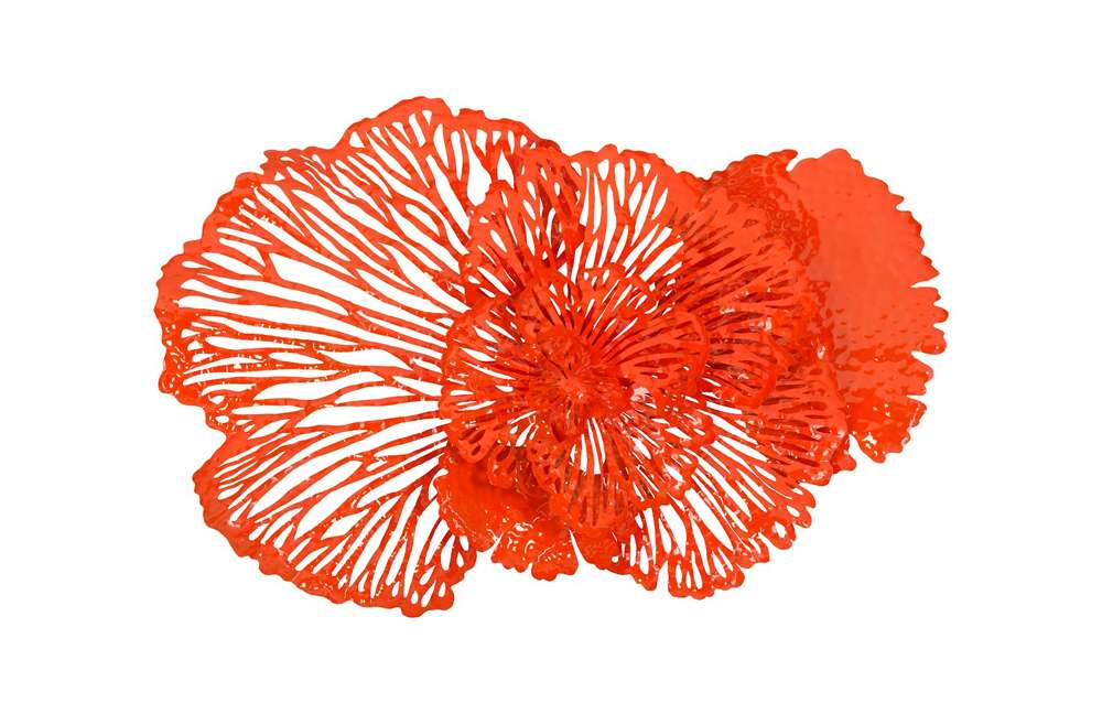 Phillips Collection - Flower Wall Art, Medium, Coral, Metal - TH83081 veiw 1