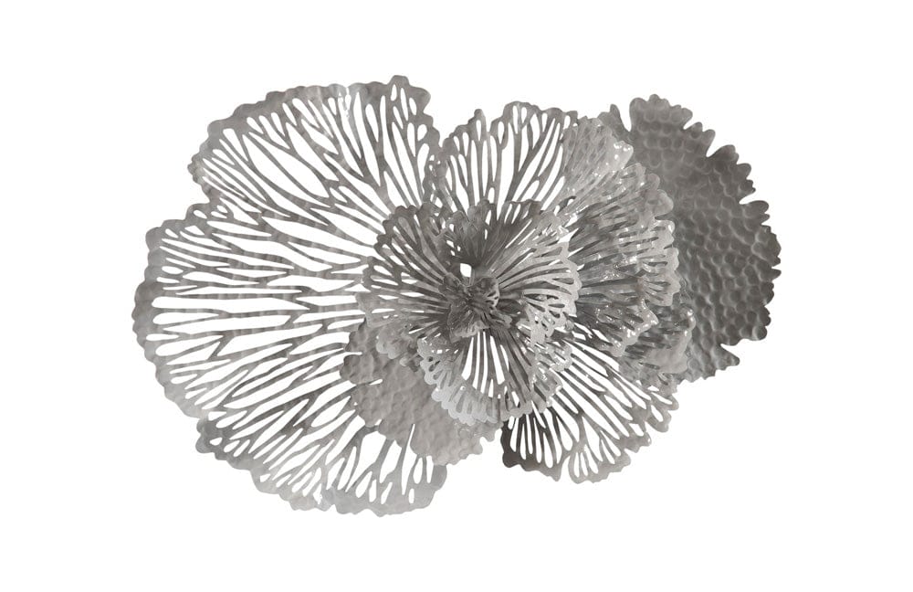 Phillips Collection - Flower Wall Art, Medium, Gray, Metal - TH108321 view 1