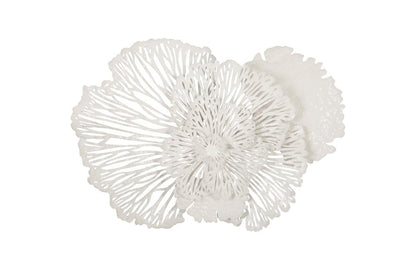 Phillips Collection - Flower Wall Art, Medium, White, Metal - TH79999 view 1