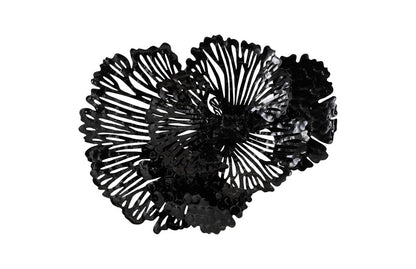 Phillips Collection - Flower Wall Art, Small, Black, Metal - TH107120 view 1