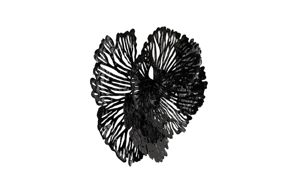 Phillips Collection - Flower Wall Art, Small, Black, Metal - TH107120 view 2