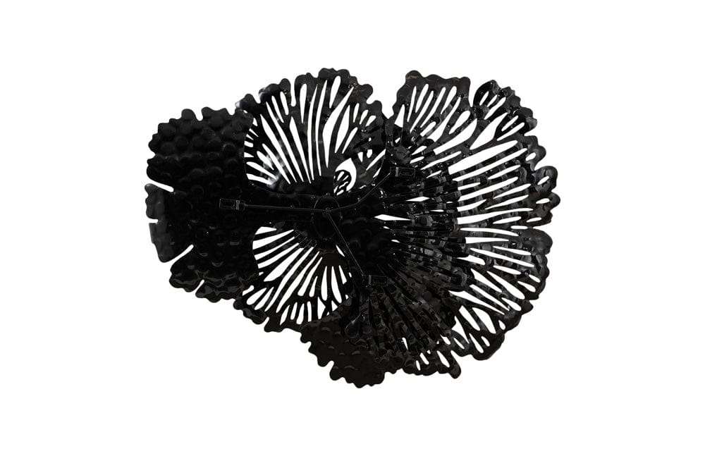 Phillips Collection - Flower Wall Art, Small, Black, Metal - TH107120 view 4