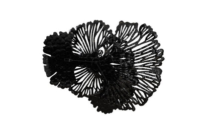 Phillips Collection - Flower Wall Art, Small, Black, Metal - TH107120 view 4