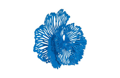 Phillips Collection - Flower Wall Art, Small, Blue, Metal - TH101833 view 2