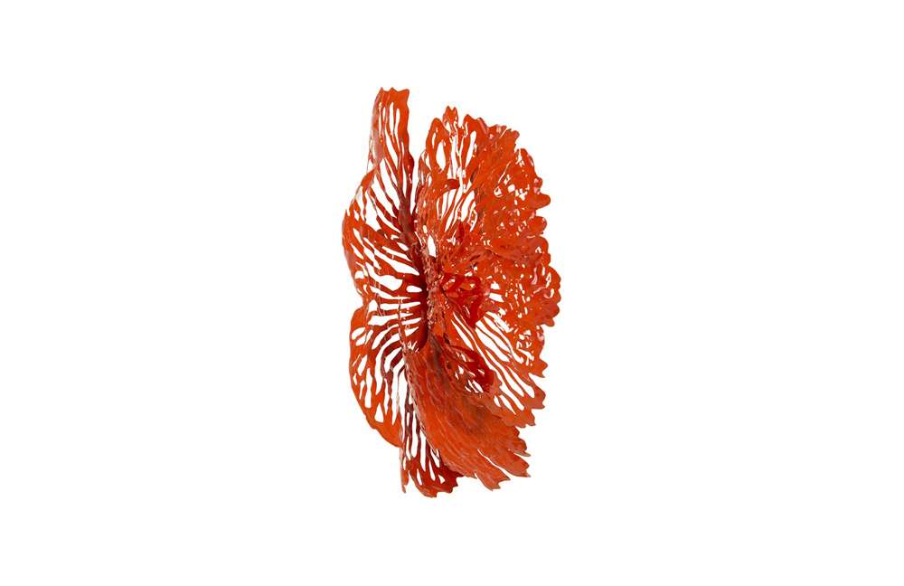 Phillips Collection - Flower Wall Art, Small, Coral, Metal - TH83080 veiw 2