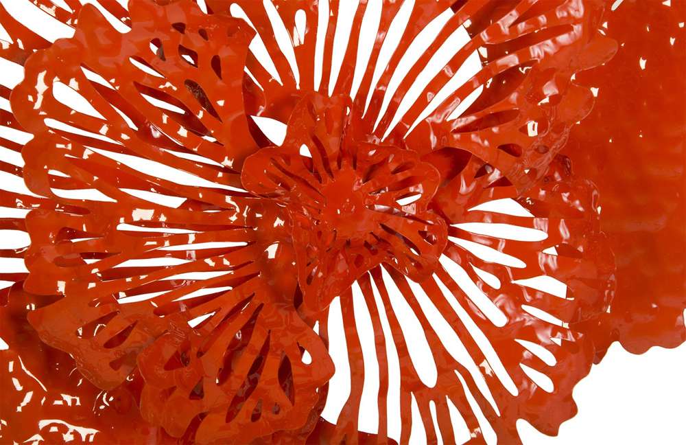 Phillips Collection - Flower Wall Art, Small, Coral, Metal - TH83080 veiw 3