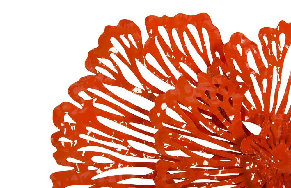 Phillips Collection - Flower Wall Art, Small, Coral, Metal - TH83080 veiw 4