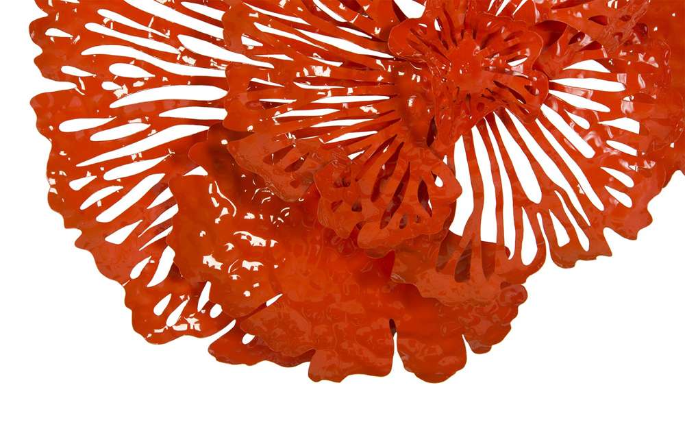 Phillips Collection - Flower Wall Art, Small, Coral, Metal - TH83080 veiw 5