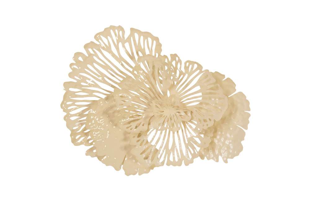 Phillips Collection - Flower Wall Art, Small, Ivory, Metal - TH83083 veiw 1