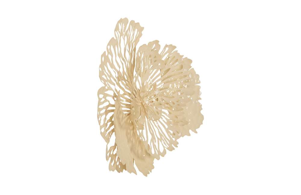 Phillips Collection - Flower Wall Art, Small, Ivory, Metal - TH83083 veiw 2