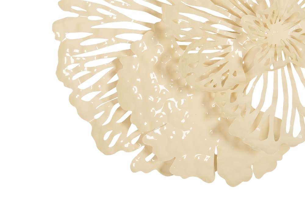 Phillips Collection - Flower Wall Art, Small, Ivory, Metal - TH83083 veiw 3