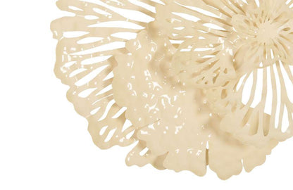 Phillips Collection - Flower Wall Art, Small, Ivory, Metal - TH83083 veiw 3