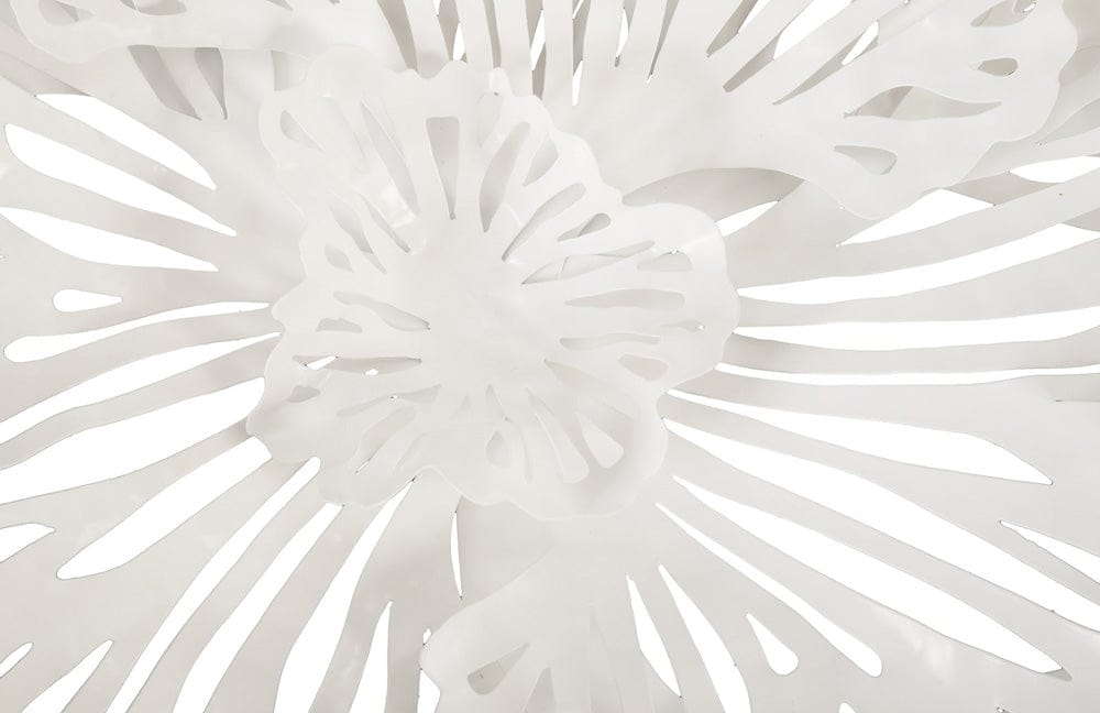 Phillips Collection - Flower Wall Art, Small, White, Metal - TH79998 view 4