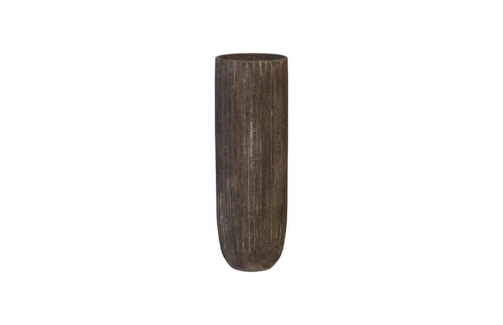 Phillips Collection - Fluted Planter, Large, Gray - PH97031 view 1