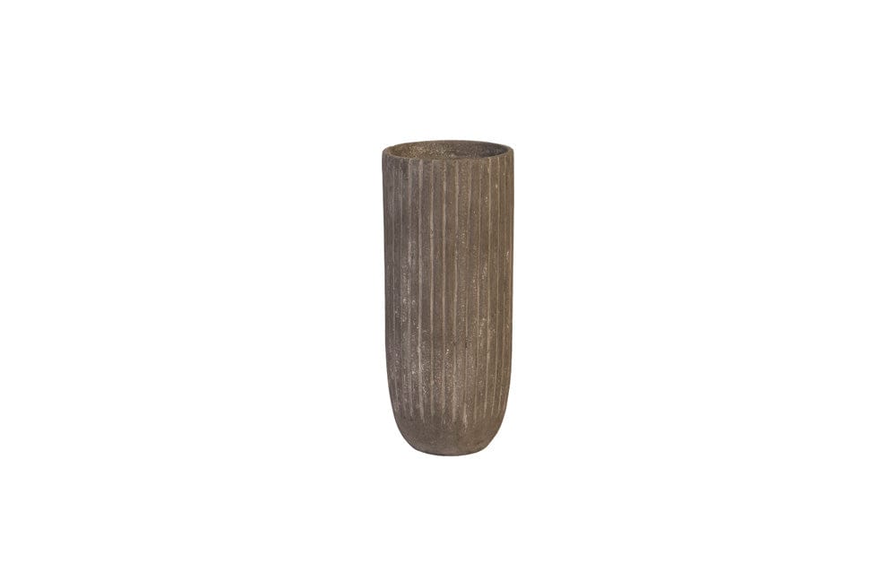 Phillips Collection - Fluted Planter, Medium, Gray - PH97032 view 1