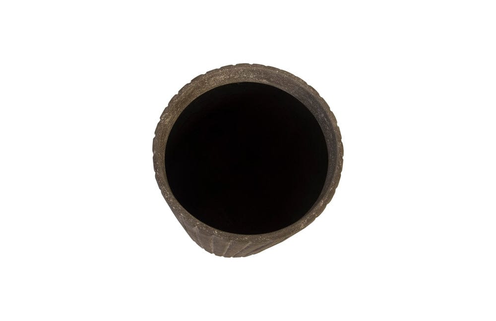 Phillips Collection - Fluted Planter, Medium, Gray - PH97032 view 2