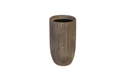 Phillips Collection - Fluted Planter, Small, Gray - PH97033 view 1