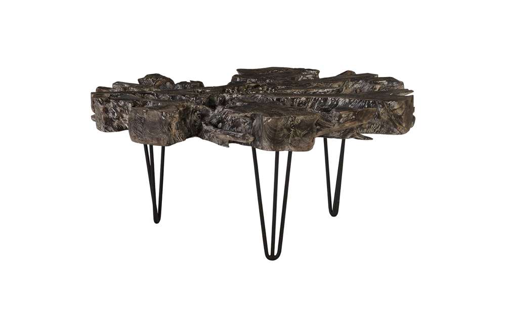 Phillips Collection - Flux Coffee Table, Black Wash Finish - ID85099 veiw 1