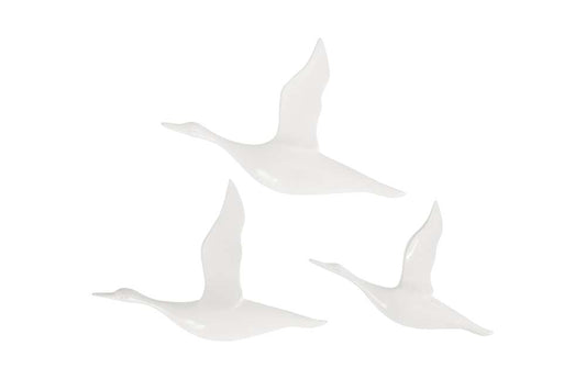 Phillips Collection - Flying Ducks, Gel Coat White (Set of 3) - PH76063 veiw 1