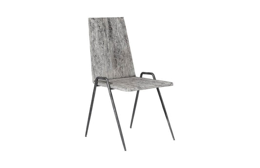 Phillips Collection - Forged Leg Dining Chair, Chamcha Wood, Gray Stone Finish, Metal - TH99496 view 1